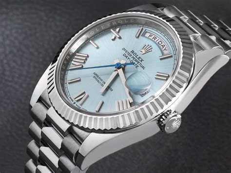 rolex day date platinum fluted